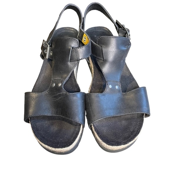 Caterpillar Tiki Gladiator Sandal Black Leather Womens 9.5 - Picture 2 of 10